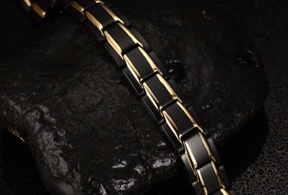 Gliederarmband aus Edelstahl 316L mit Magneten, Hämatit und kürzbarer Länge, Ansicht 7