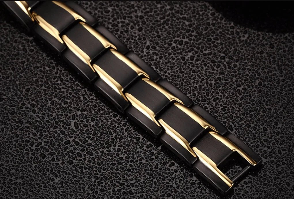 Gliederarmband aus Edelstahl 316L mit Magneten, Hämatit und kürzbarer Länge, Ansicht 8