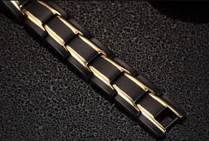 Gliederarmband aus Edelstahl 316L mit Magneten, Hämatit und kürzbarer Länge, Ansicht 8