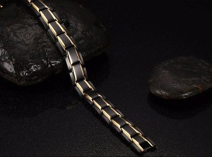 Gliederarmband aus Edelstahl 316L mit Magneten, Hämatit und kürzbarer Länge, Ansicht 10