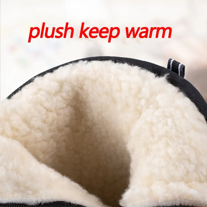 Halbhohe Winterstiefel mit Plüschfutter, seitlichem Reißverschluss und rutschfester Profilsohle, Ansicht 6