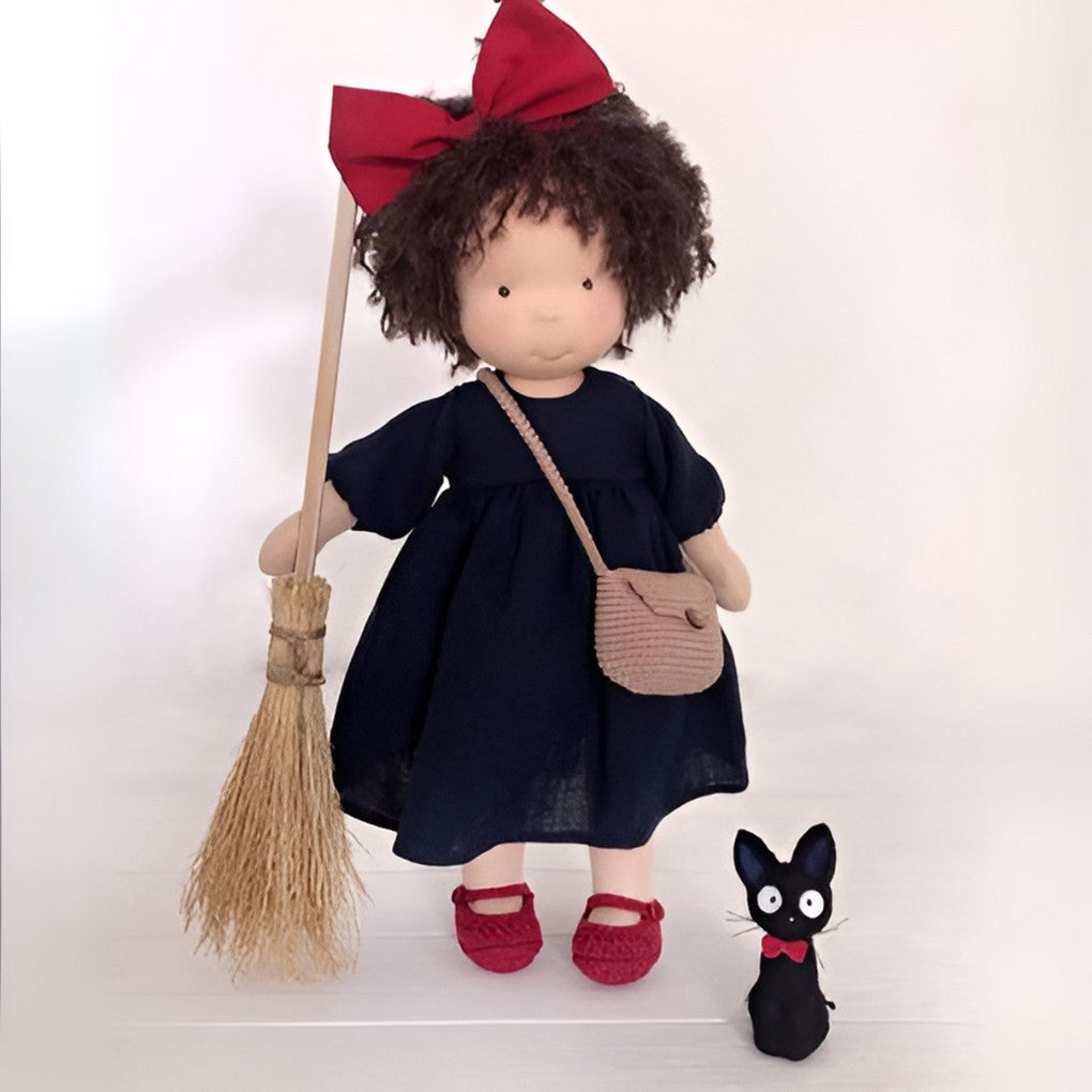 Handgemachte Stoffpuppe im Waldorf-Stil aus Baumwolle mit Wollfüllung, Ansicht 34