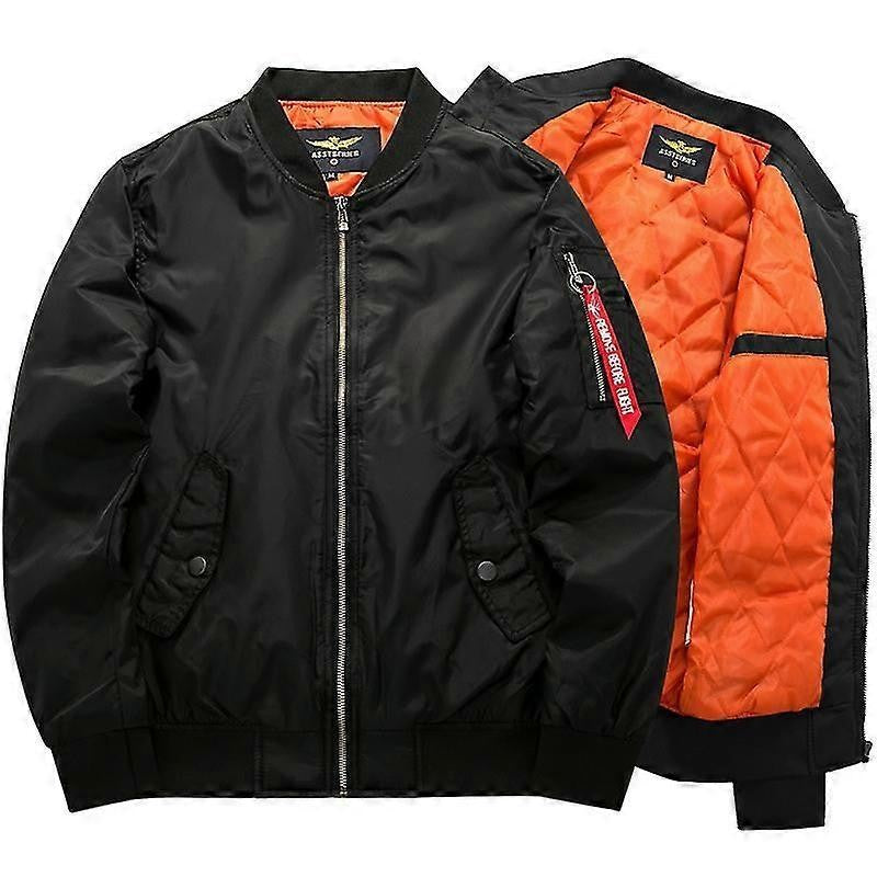 Herren-Bomberjacke mit wattiertem Futter, Rippbündchen und Ärmeltasche, Ansicht 14