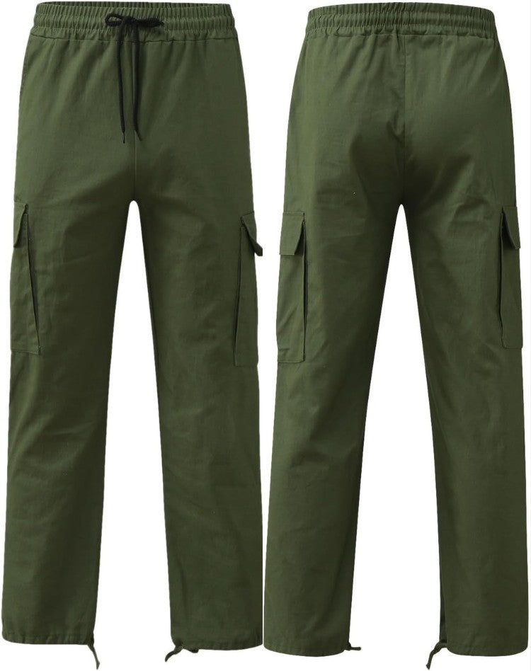 Herren-Cargohose mit Seitentaschen, Kordelzug am Bund und Tunnelzug am Saum, Ansicht 11