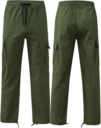 Herren-Cargohose mit Seitentaschen, Kordelzug am Bund und Tunnelzug am Saum, Ansicht 11