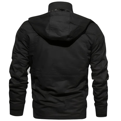 Herren-Feldjacke mit Plüschfutter, Pattentaschen, Ärmeltasche und Taillenzug, Ansicht 5