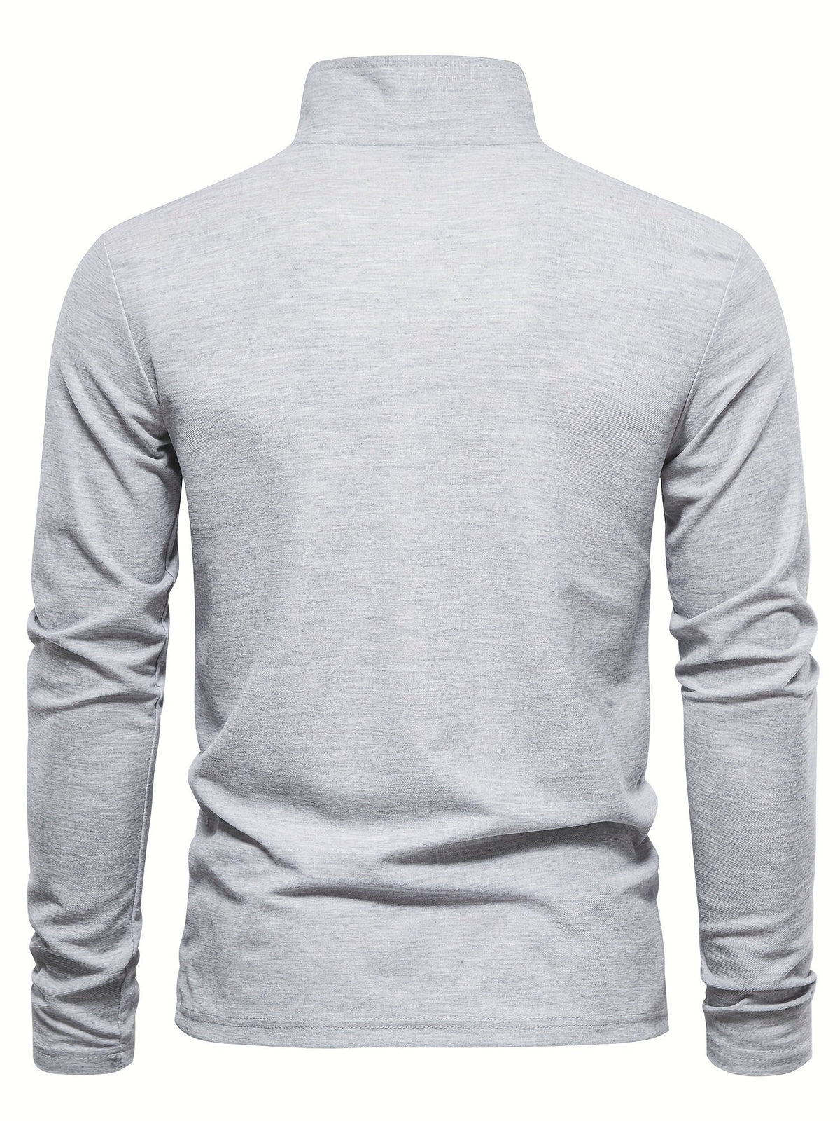 Herren-Langarm-Poloshirt mit Polokragen und Knopfleiste in Kontrastfarbe, Ansicht 18