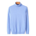 Herren-Rollkragenpullover aus Feinstrick mit Rippbündchen für Herbst und Winter