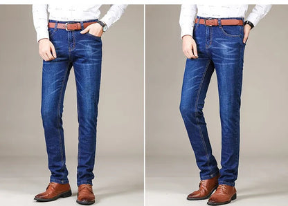 Herren-Stretchjeans mit geradem Bein und Gürtelschlaufen für jeden Tag, Ansicht 12