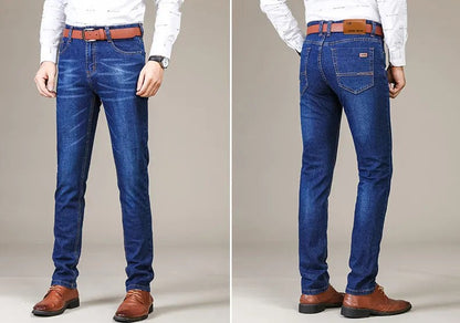 Herren-Stretchjeans mit geradem Bein und Gürtelschlaufen für jeden Tag, Ansicht 13