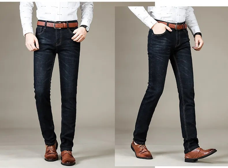 Herren-Stretchjeans mit geradem Bein und Gürtelschlaufen für jeden Tag, Ansicht 15