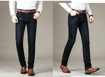 Herren-Stretchjeans mit geradem Bein und Gürtelschlaufen für jeden Tag, Ansicht 15