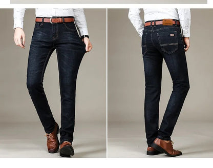 Herren-Stretchjeans mit geradem Bein und Gürtelschlaufen für jeden Tag, Ansicht 17