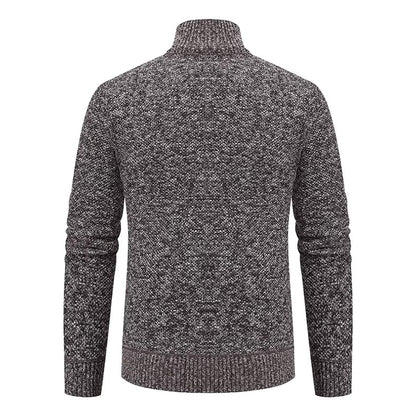 Herren-Strickjacke aus Merinowolle mit Stehkragen und durchgehendem Reißverschluss, Ansicht 16