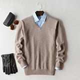 Beige, V-Ausschnitt
