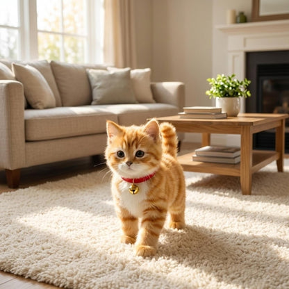 Interaktive Plüschkatze mit Laufbewegung, Miau-Geräusch und beweglichem Schwanz für Kinder, Ansicht 3