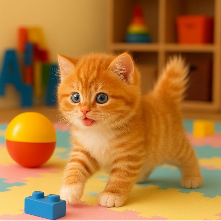 Interaktive Plüschkatze mit Laufbewegung, Miau-Geräusch und beweglichem Schwanz für Kinder, Ansicht 4
