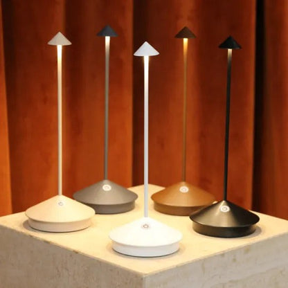 Kabellose LED-Tischlampe aus Aluminium, dimmbar und wiederaufladbar per USB für drinnen und draußen, Ansicht 16