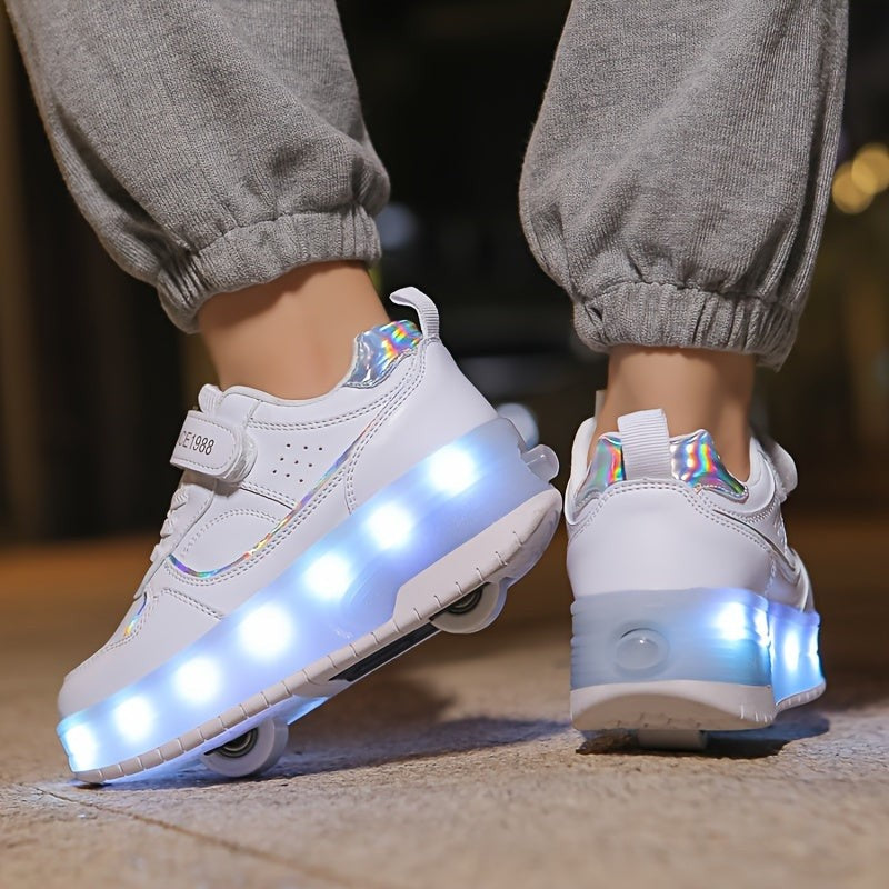 Kinder-Sneaker mit abnehmbaren Rollen, LED-Sohle und USB-Ladefunktion, Ansicht 11