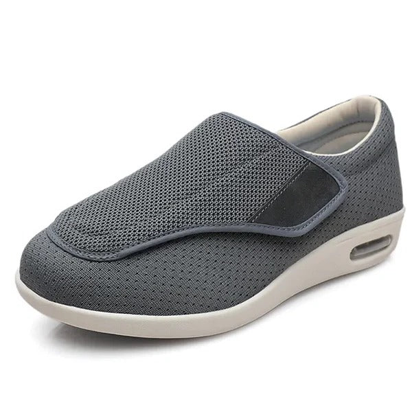 Extra weiter Klettschuh in Grau
