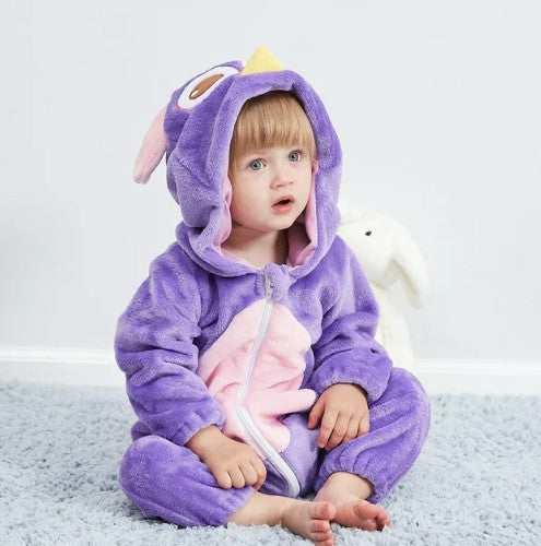Kuscheliger Baby-Overall mit Tiermotiv, Kapuze und Reißverschluss aus Baumwolle und Polyester, Ansicht 12