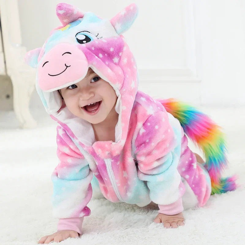 Kuscheliger Baby-Overall mit Tiermotiv, Kapuze und Reißverschluss aus Baumwolle und Polyester, Ansicht 17