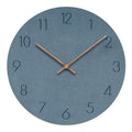 Lautlose Wanduhr aus MDF mit Zeigern aus Walnussholz im skandinavischen Design