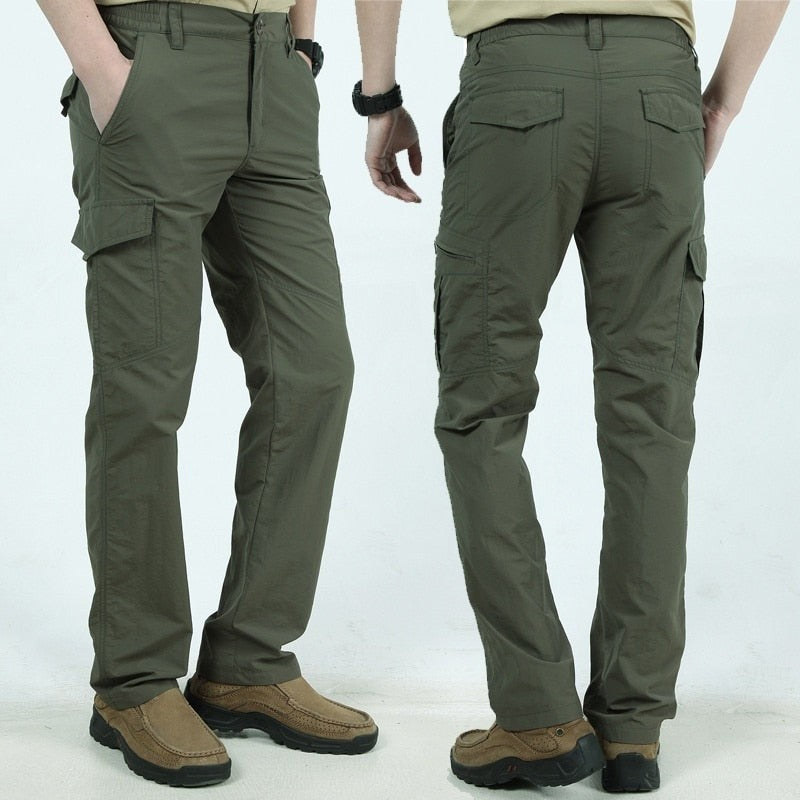 Leichte Cargohose für Herren aus atmungsaktivem Gewebe mit Pattentaschen, schnell trocknend und wasserabweisend, Ansicht 6