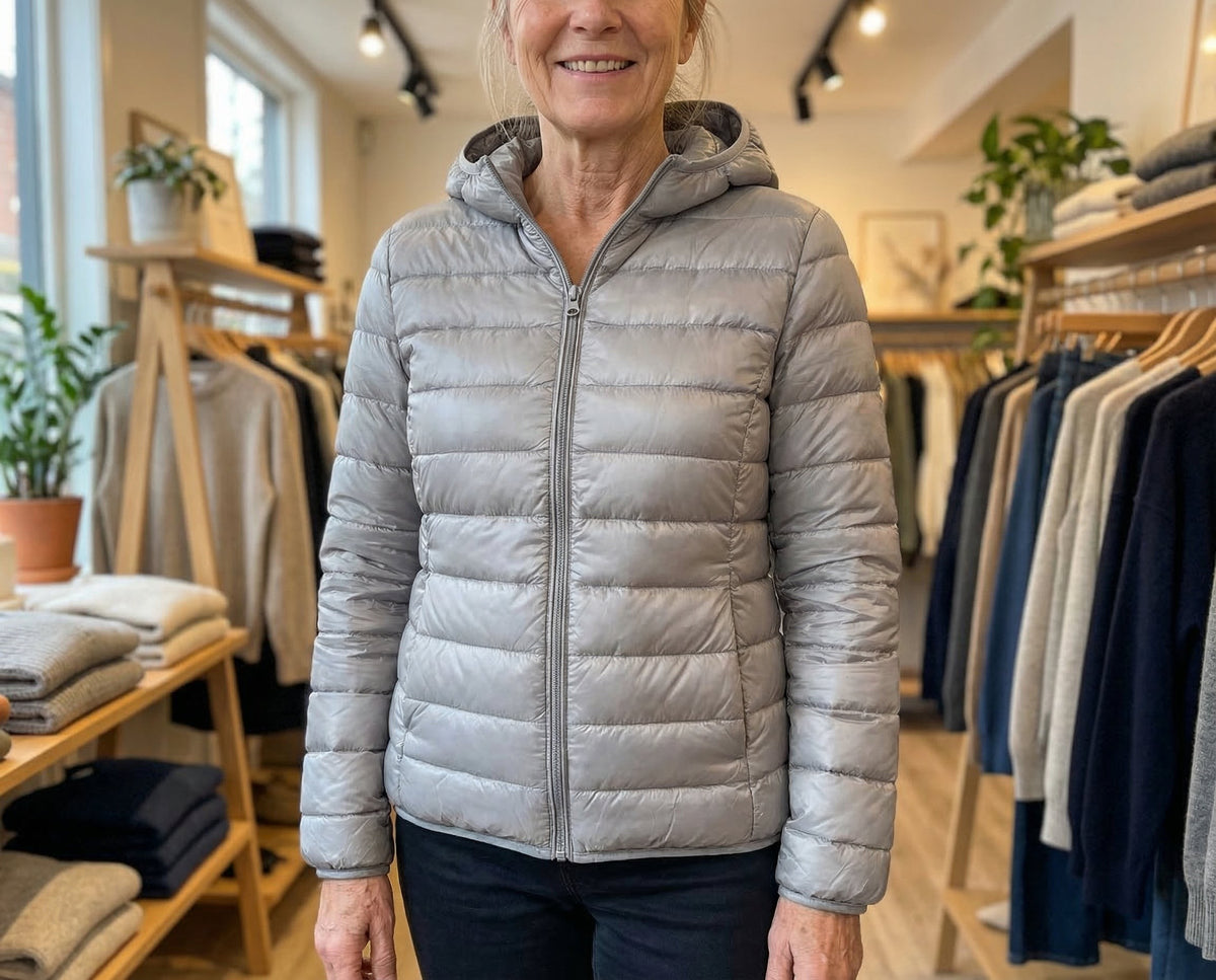 Leichte Damen-Steppjacke mit Kapuze und Reißverschluss für die Übergangszeit, Ansicht 10