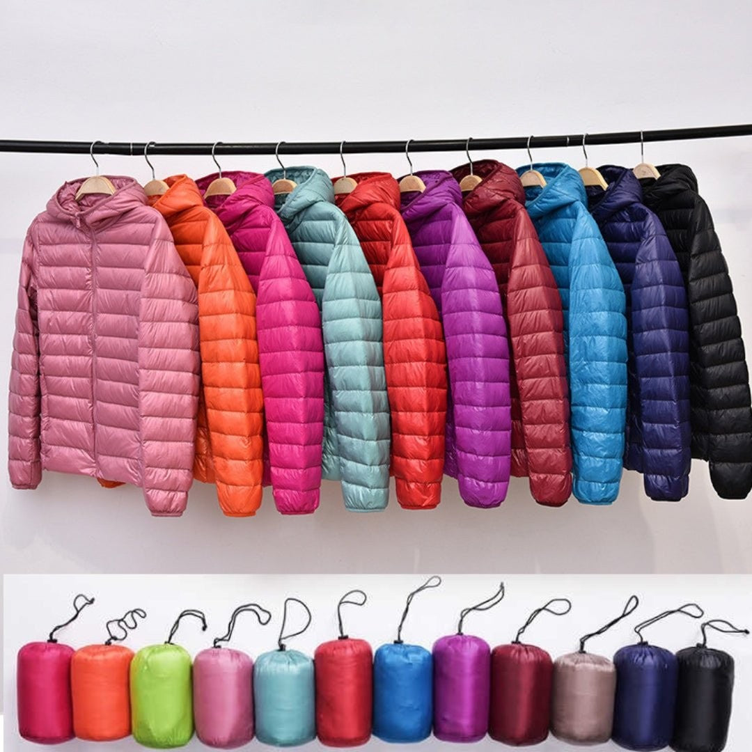 Leichte Damen-Steppjacke mit Kapuze und Reißverschluss für die Übergangszeit, Ansicht 12
