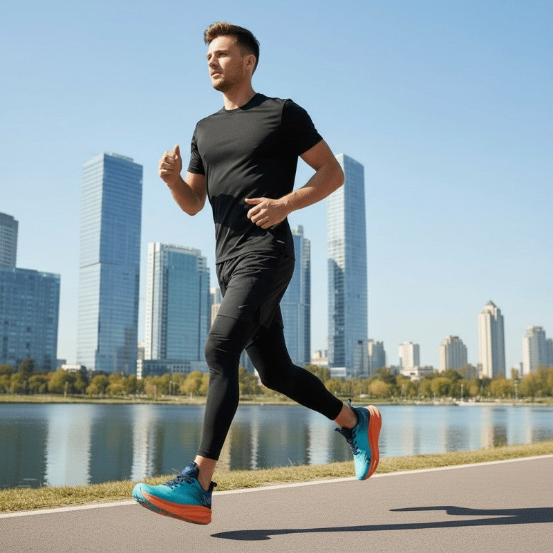 Leichte Laufschuhe mit gedämpfter Sohle und atmungsaktivem Mesh-Obermaterial für Training und Alltag, Ansicht 12