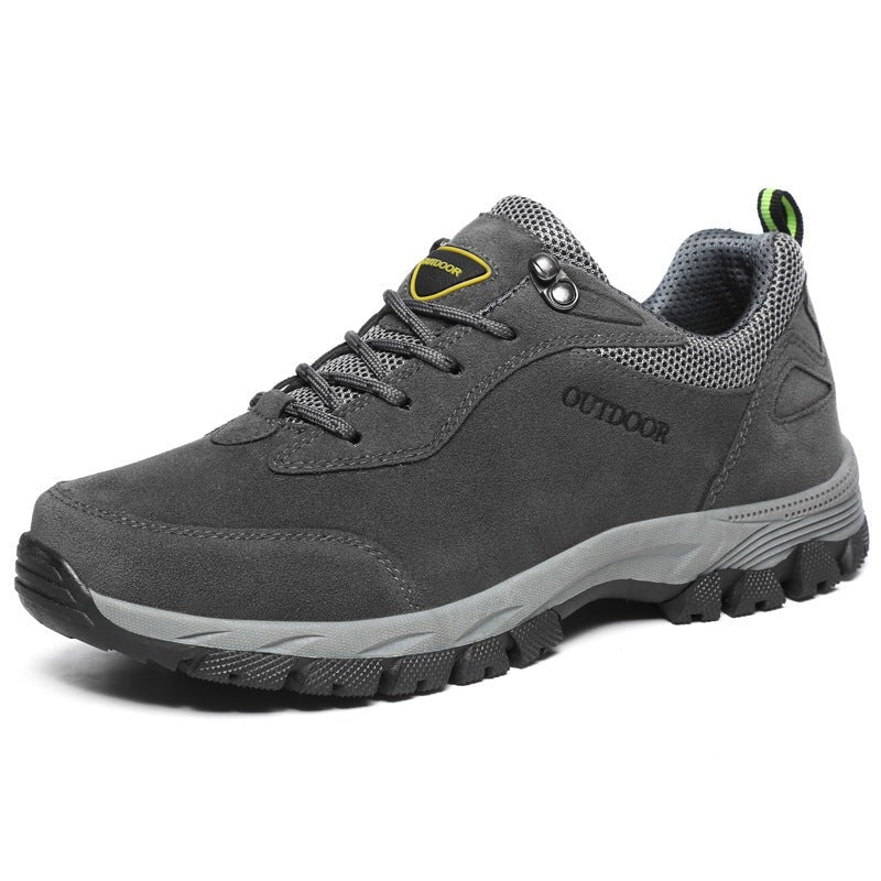 Leichte Wanderschuhe für Herren mit rutschfester Profilsohle und wasserabweisendem Obermaterial in Grau