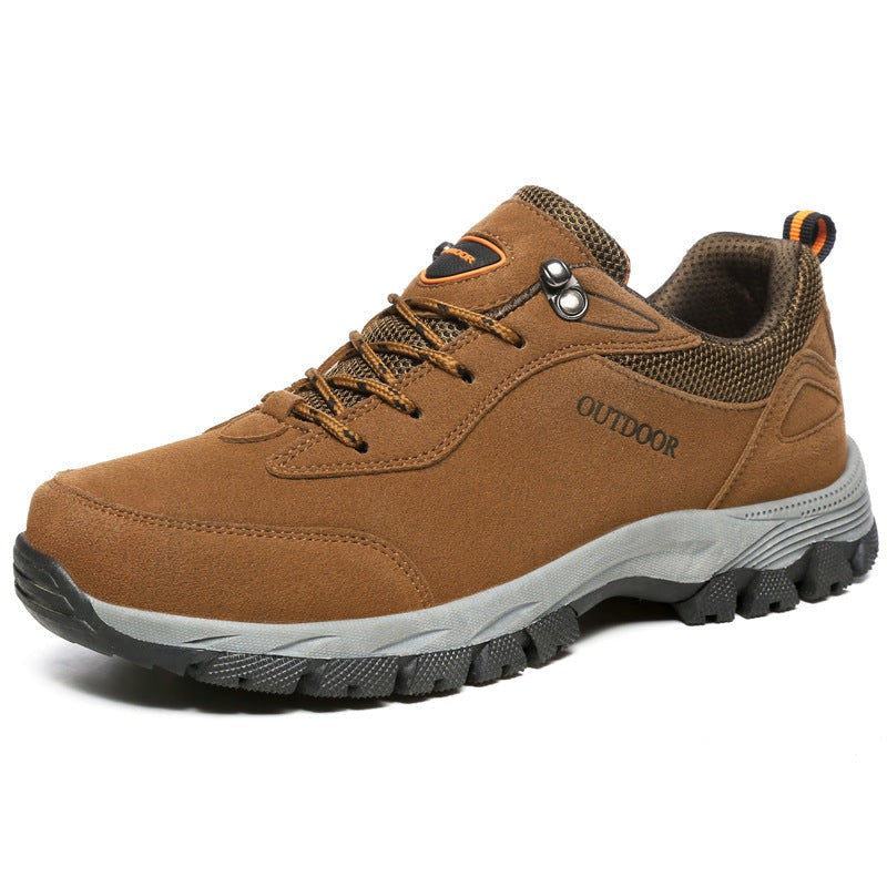 Leichte Wanderschuhe für Herren mit rutschfester Profilsohle und wasserabweisendem Obermaterial in Braun
