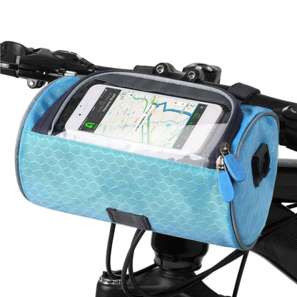 Lenkertasche für das Fahrrad mit Touchscreen-Handyfenster, Klettbefestigung und wasserabweisendem Stoff, Ansicht 5