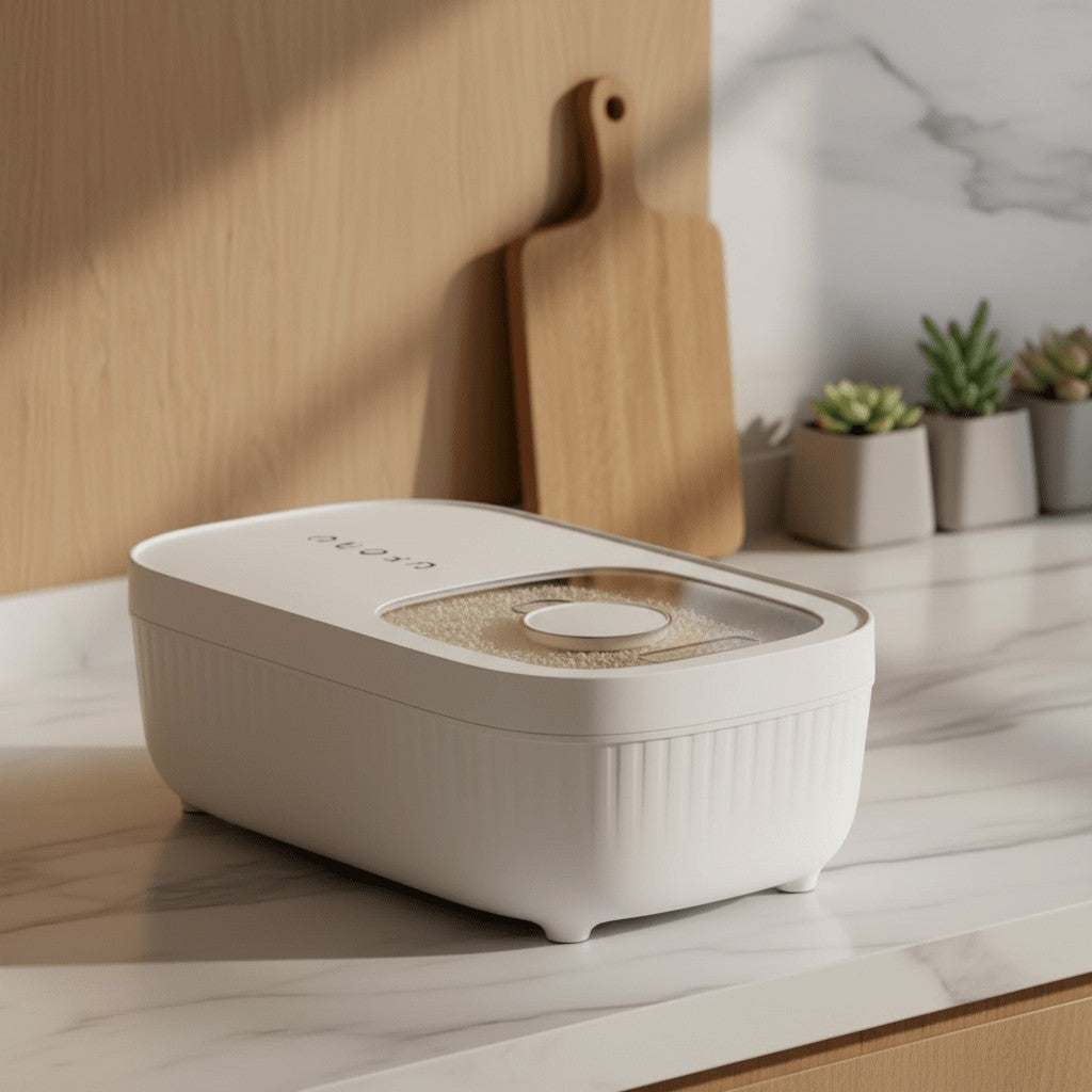 Luftdichte Futterbox aus BPA-freiem Kunststoff mit Silikondichtung für Trockenfutter, Ansicht 13