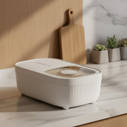 Luftdichte Futterbox aus BPA-freiem Kunststoff mit Silikondichtung für Trockenfutter, Ansicht 13