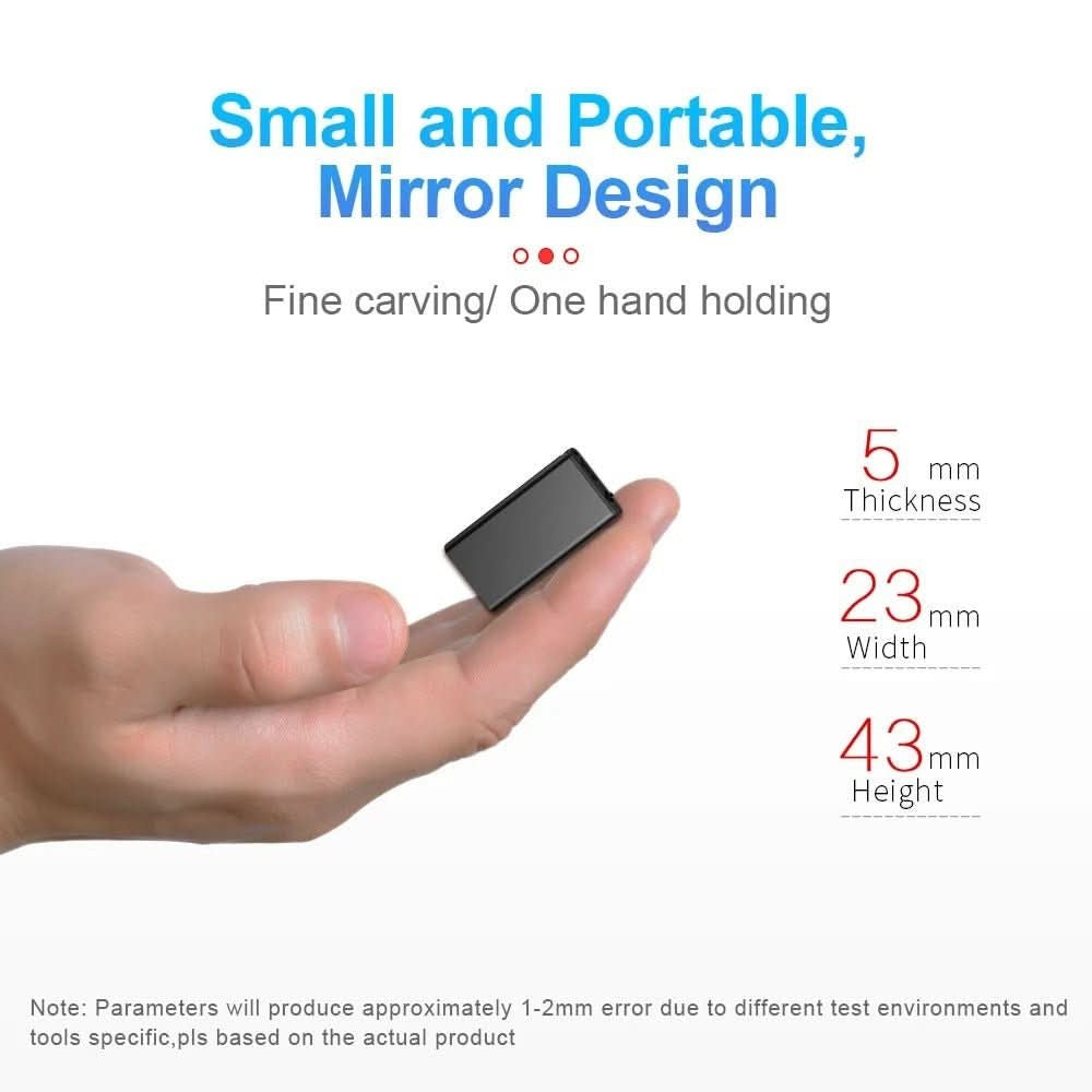 Mini-Diktiergerät mit Sprachaktivierung, bis zu 32 GB Speicher und USB-Anschluss für Notizen und Meetings, Ansicht 4