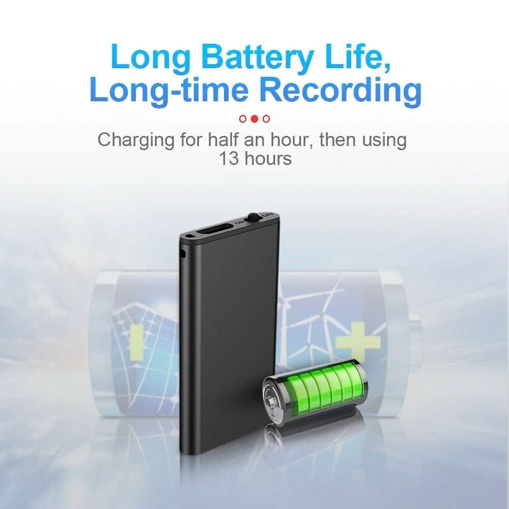 Mini-Diktiergerät mit Sprachaktivierung, bis zu 32 GB Speicher und USB-Anschluss für Notizen und Meetings, Ansicht 6