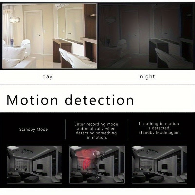 Mini-Kamera mit Full-HD-Auflösung, Infrarot-Nachtsicht und Bewegungserkennung, Ansicht 6