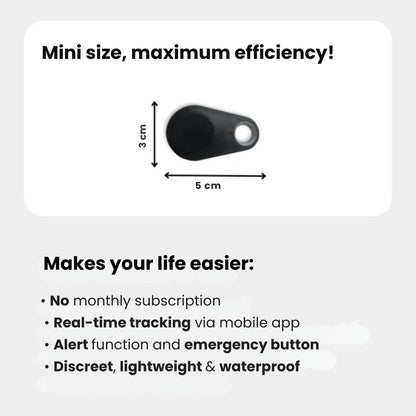 Mini-Tracker für Kinder mit App-Ortung, Alarmtaste und IP67, 17 g leicht, Ansicht 7