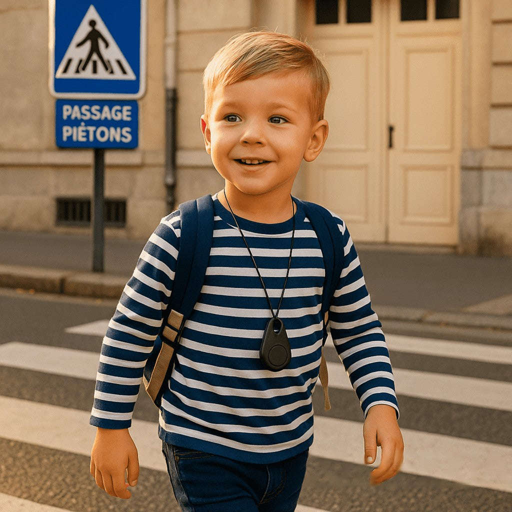 Mini-Tracker für Kinder mit App-Ortung, Alarmtaste und IP67, 17 g leicht, Ansicht 9