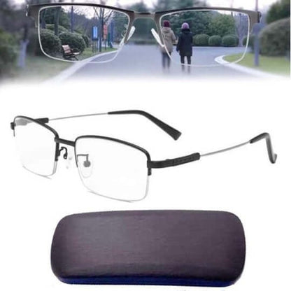 Multifokale Lesebrille mit leichtem Metallrahmen, Blaulichtfilter und Antireflex-Beschichtung, Ansicht 7