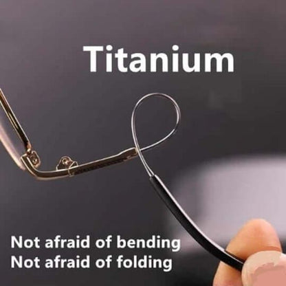 Multifokale Lesebrille mit leichtem Metallrahmen, Blaulichtfilter und Antireflex-Beschichtung, Ansicht 8