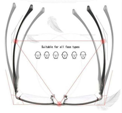 Multifokale Lesebrille mit leichtem Metallrahmen, Blaulichtfilter und Antireflex-Beschichtung, Ansicht 9