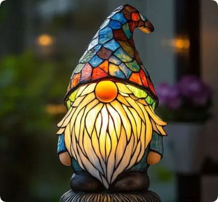 Nachtlicht in Tierform aus Kunstharz in Buntglas-Optik mit USB-Kabel und Schalter, Ansicht 29