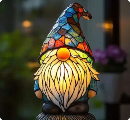 Nachtlicht in Tierform aus Kunstharz in Buntglas-Optik mit USB-Kabel und Schalter, Ansicht 29