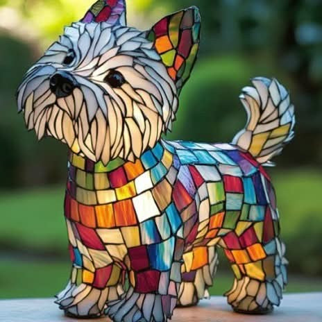 Nachtlicht in Tierform aus Kunstharz in Buntglas-Optik mit USB-Kabel und Schalter, Ansicht 25