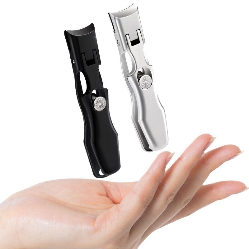 Nagelknipser aus Karbonstahl mit breiter Schneidöffnung und Auffangschutz für dicke Finger- und Fußnägel, Ansicht 3