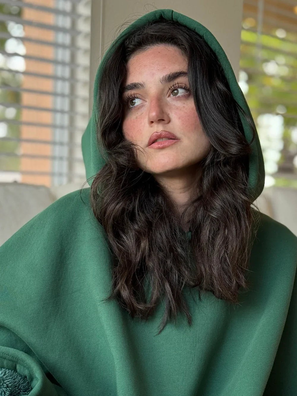 Oversized Damen-Hoodie-Decke mit weichem Plüschfutter und großer Kapuze, Ansicht 9
