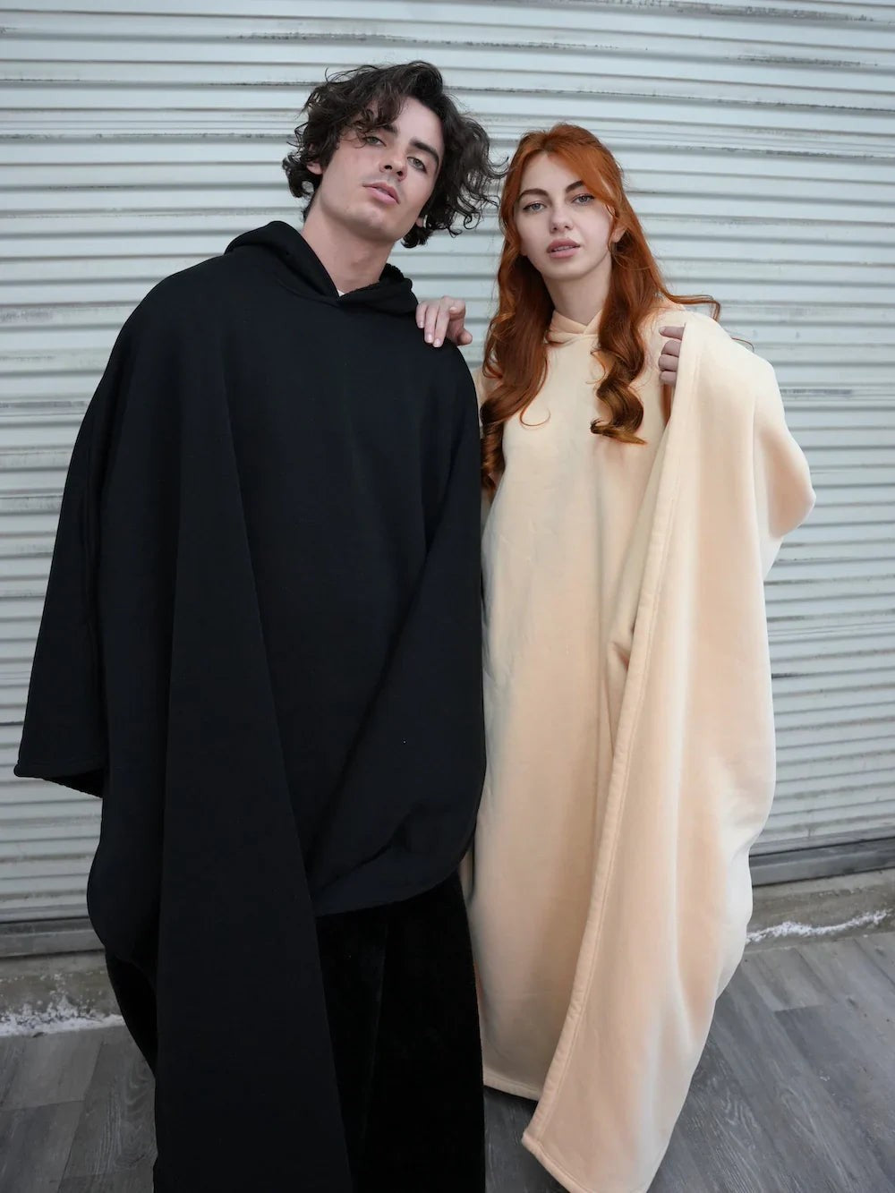 Oversized Damen-Hoodie-Decke mit weichem Plüschfutter und großer Kapuze, Ansicht 12